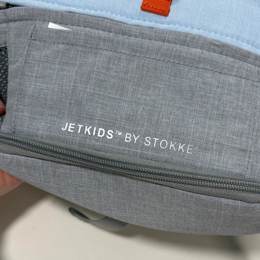 Jetkids by Stokke Crew Backpack Light Blue & Gray Travel Backpack - Picture 10 of 16